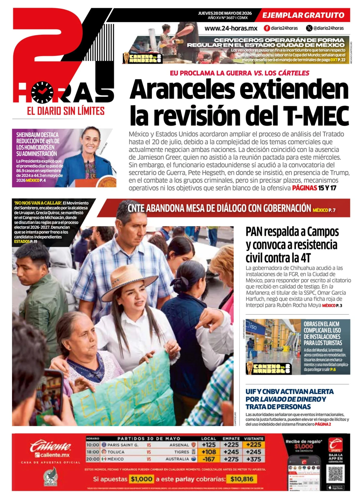 Portada de 24 Horas