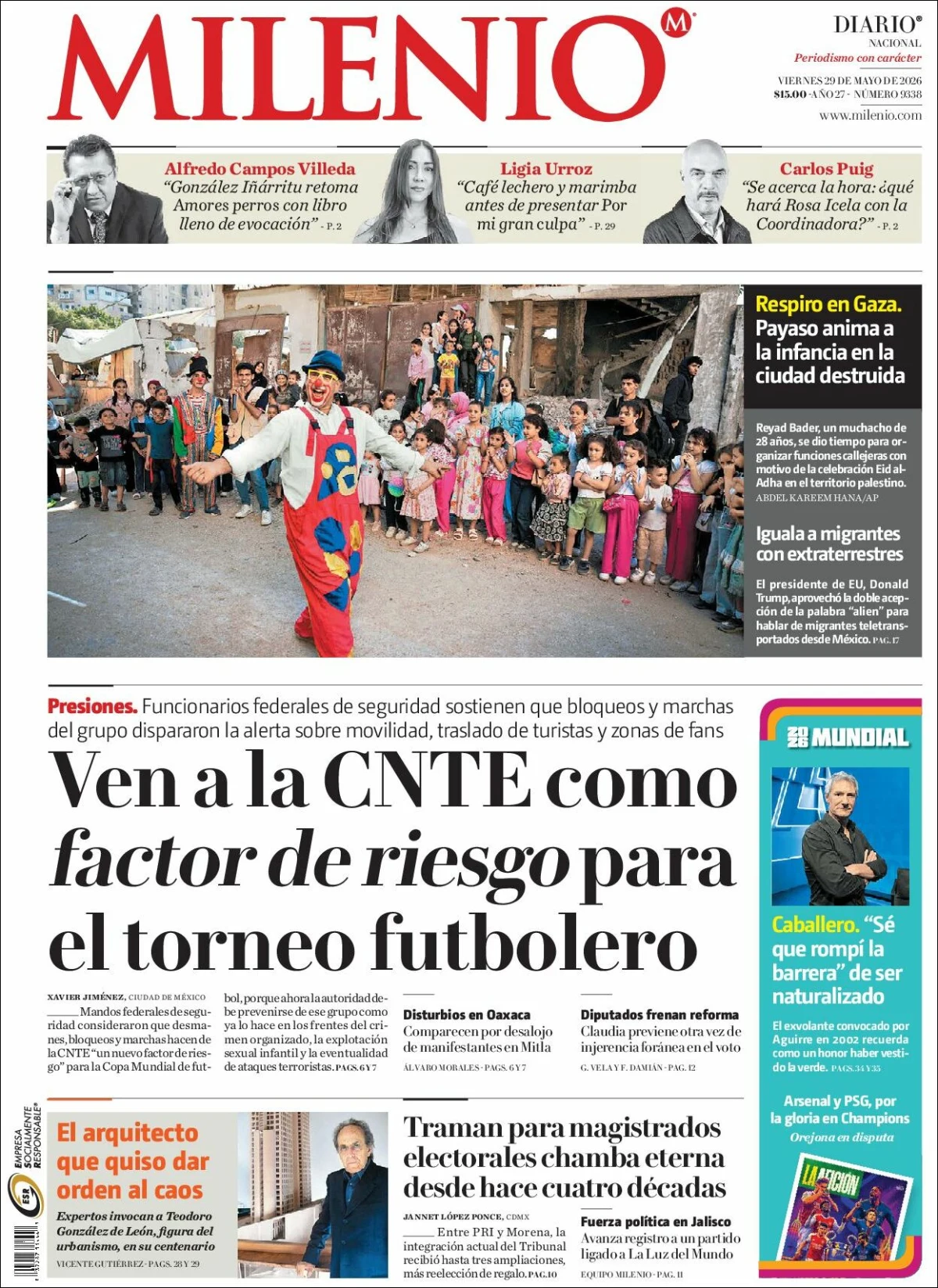 Portada de Milenio