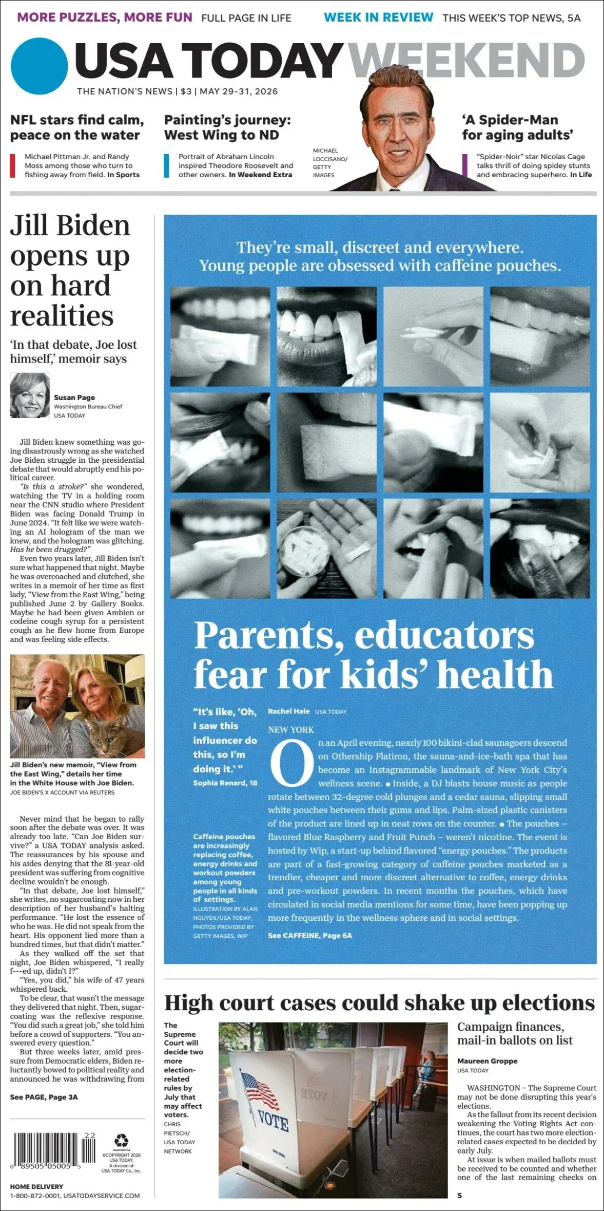 Portada de Usa Today