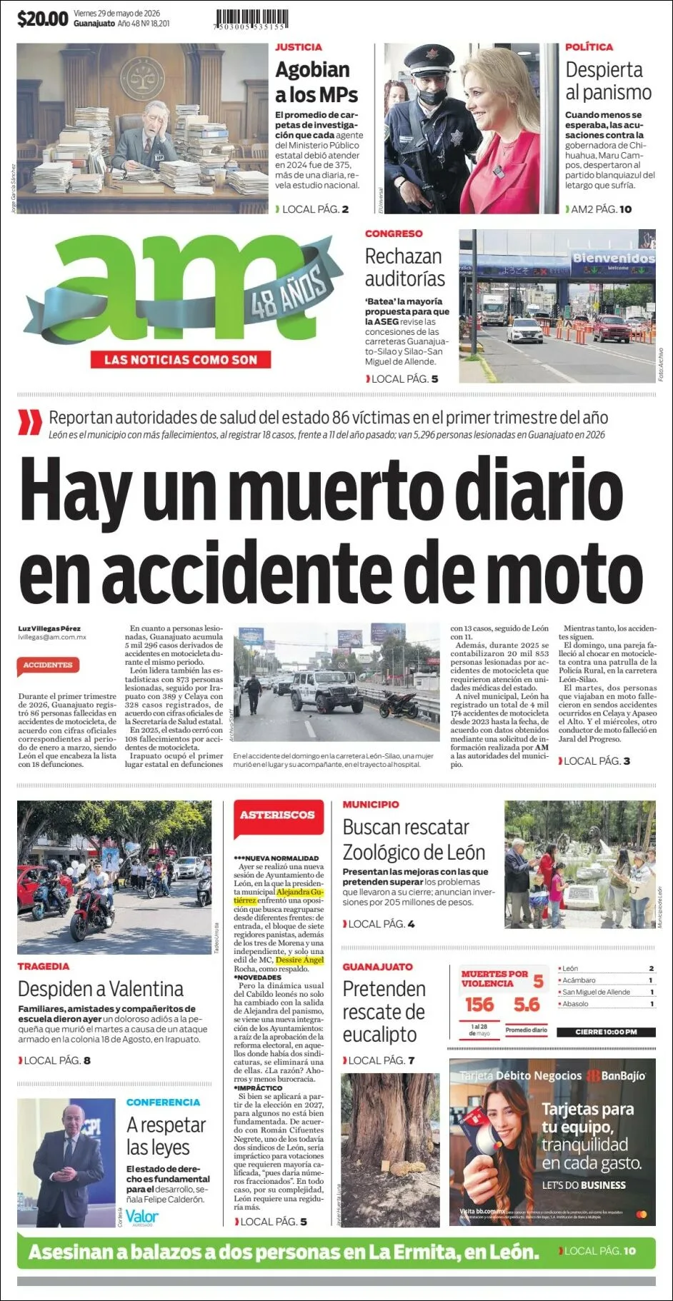 Portada de Am Corredor Industrial del viernes, 29 de mayo de 2026