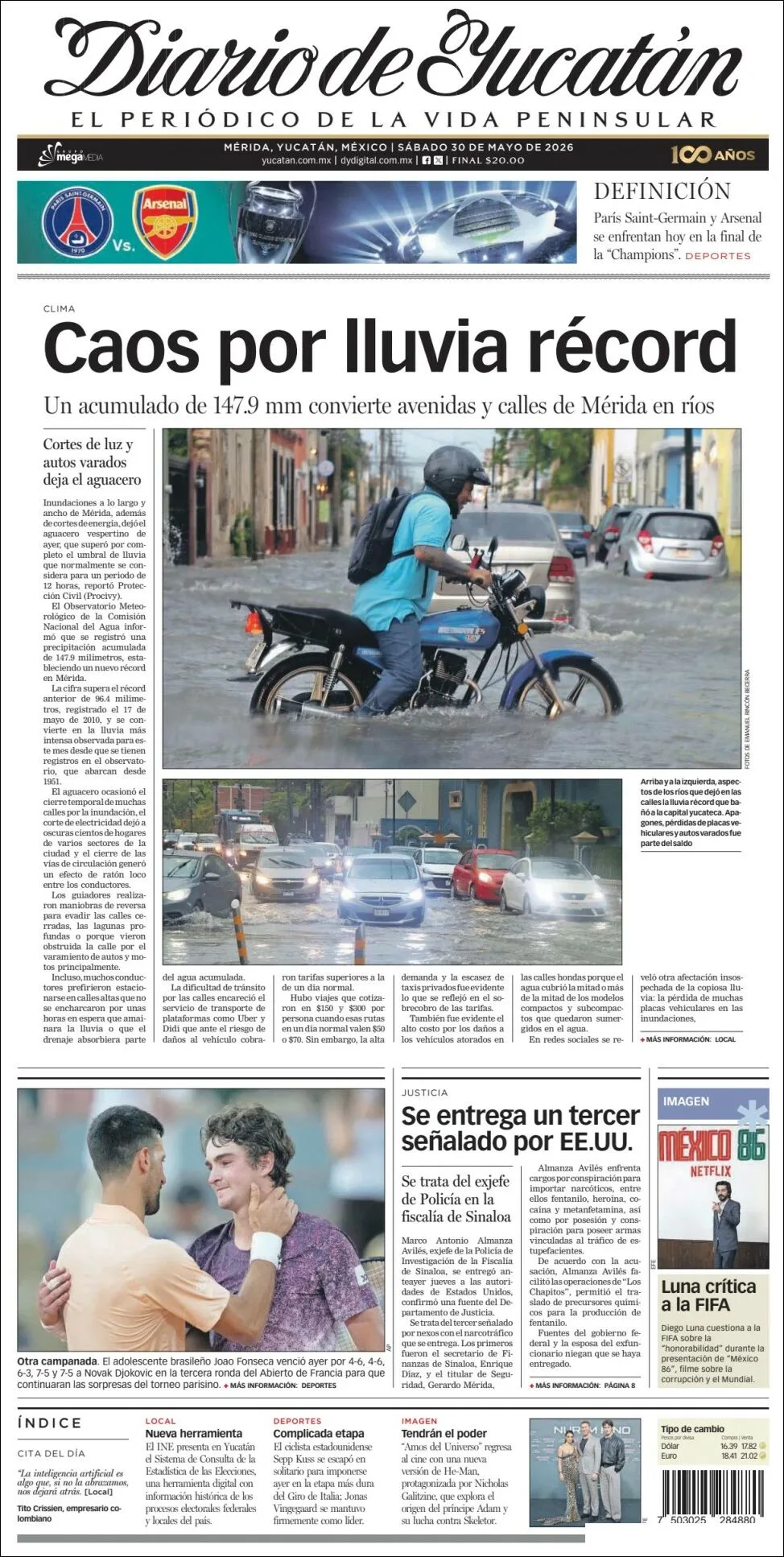 Portada de Diario de Yucatán