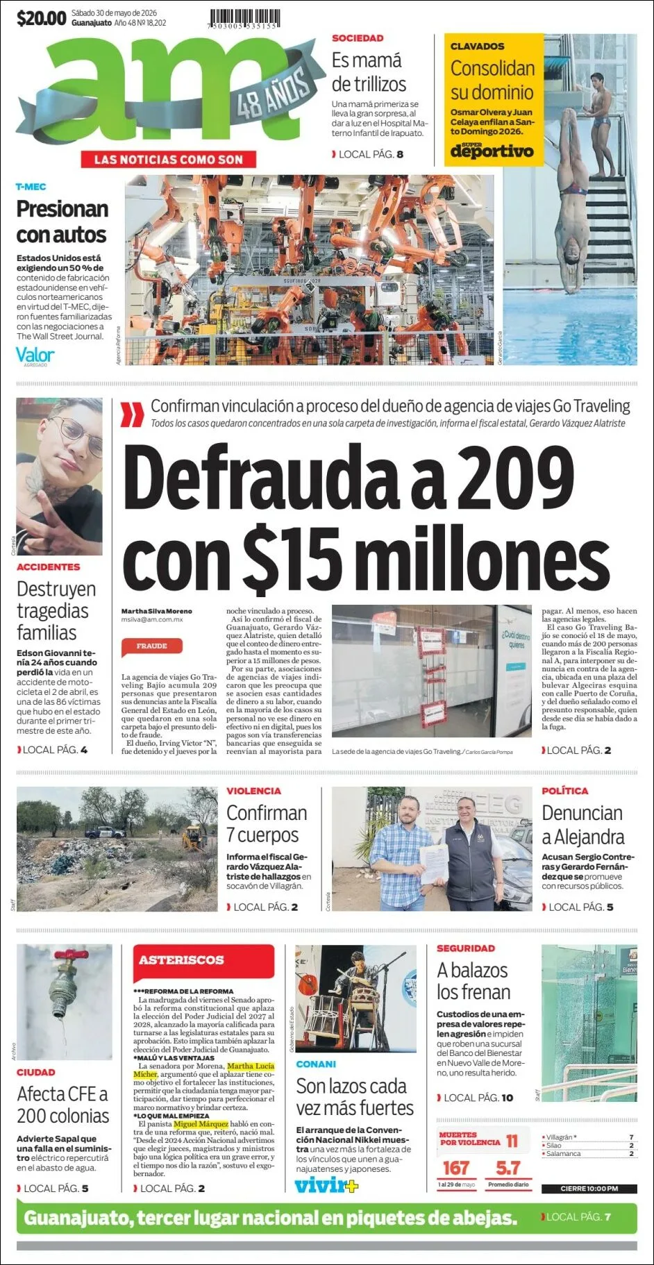 Portada de Am Corredor Industrial del sábado, 30 de mayo de 2026