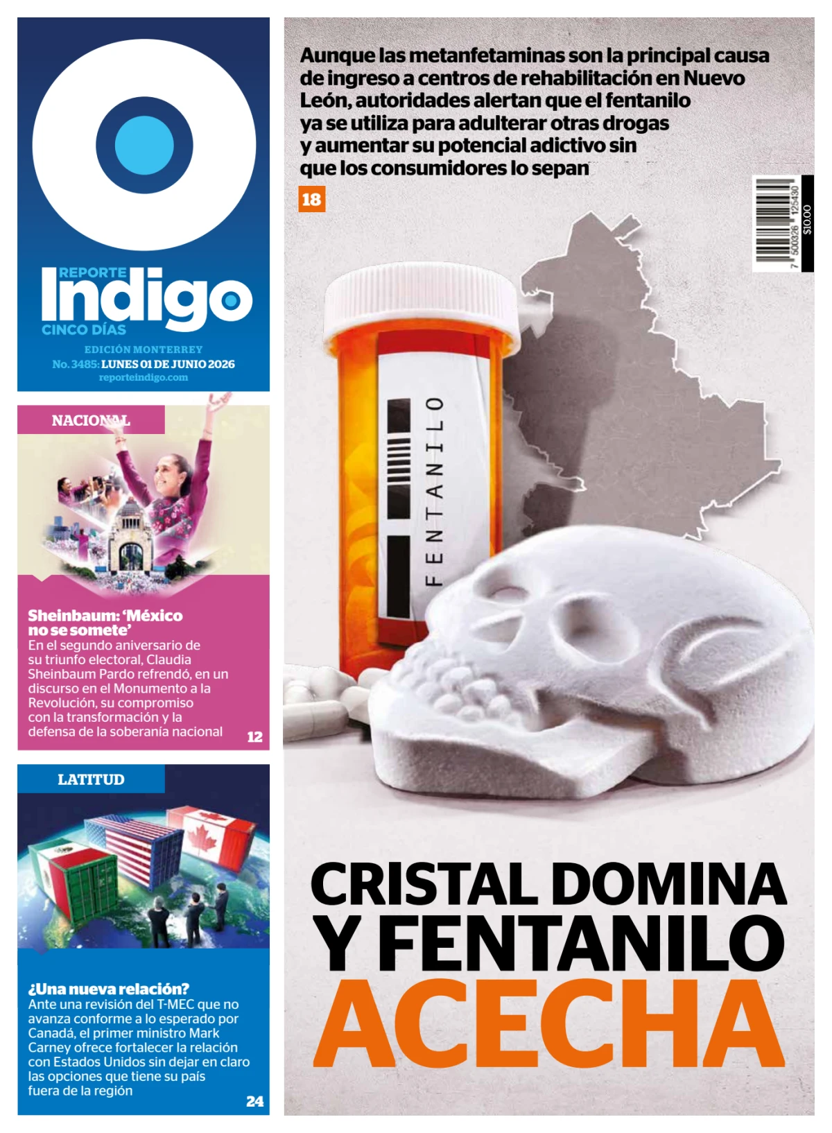 Portada de Reporte Indigo Monterrey del lunes, 1 de junio de 2026