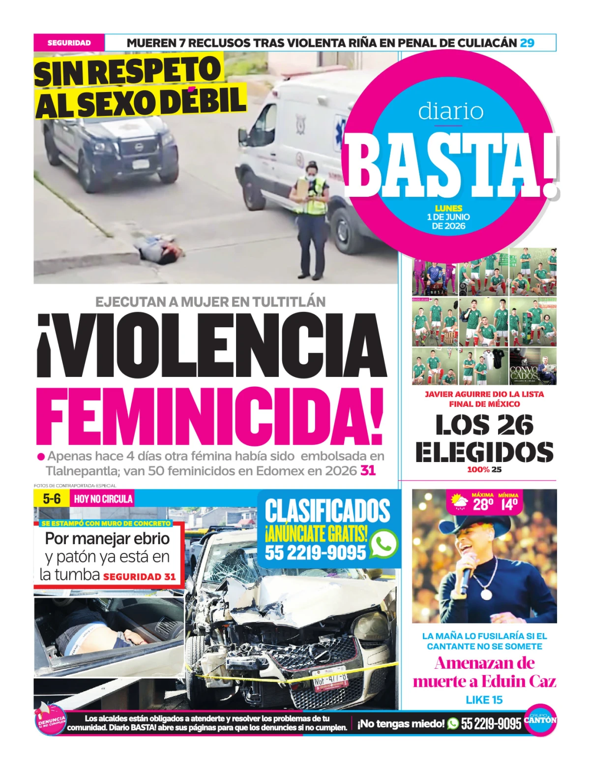 Portada de Basta! (contraportada)