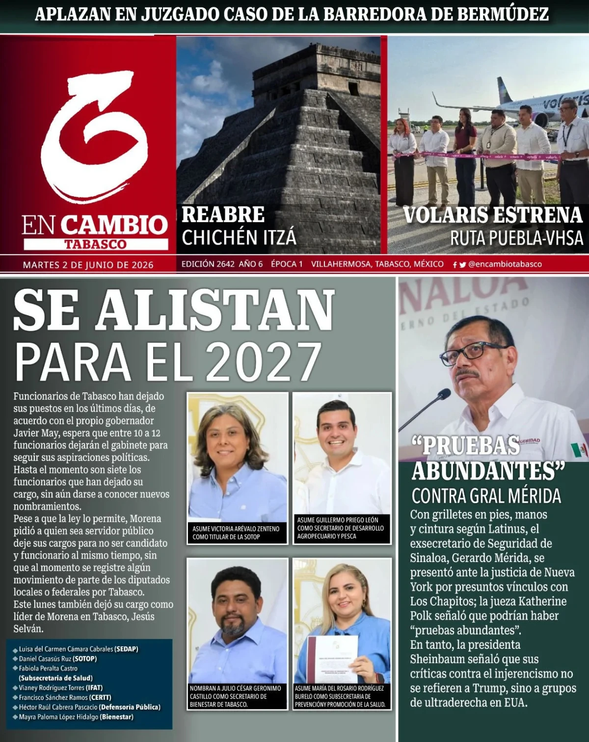 Portada de En Cambio - Tabasco (portada)