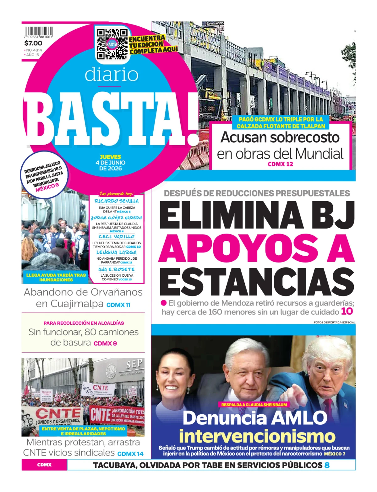 Portada de Basta! (portada)