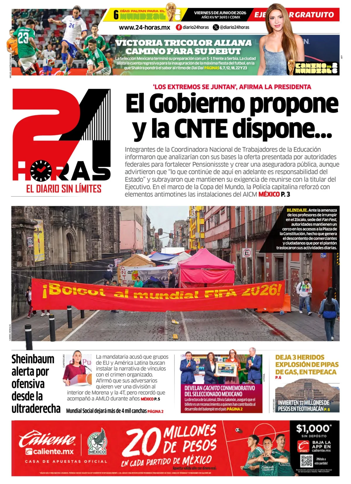 Portada de 24 Horas