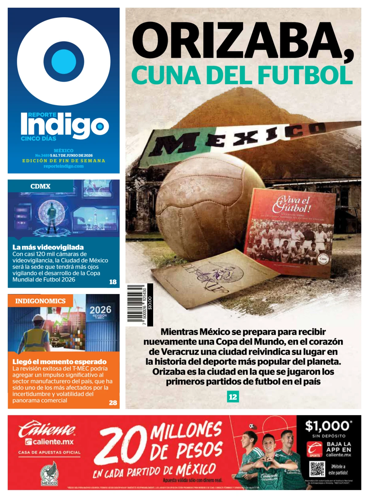 Portada de Reporte Indigo Nacional del viernes, 5 de junio de 2026