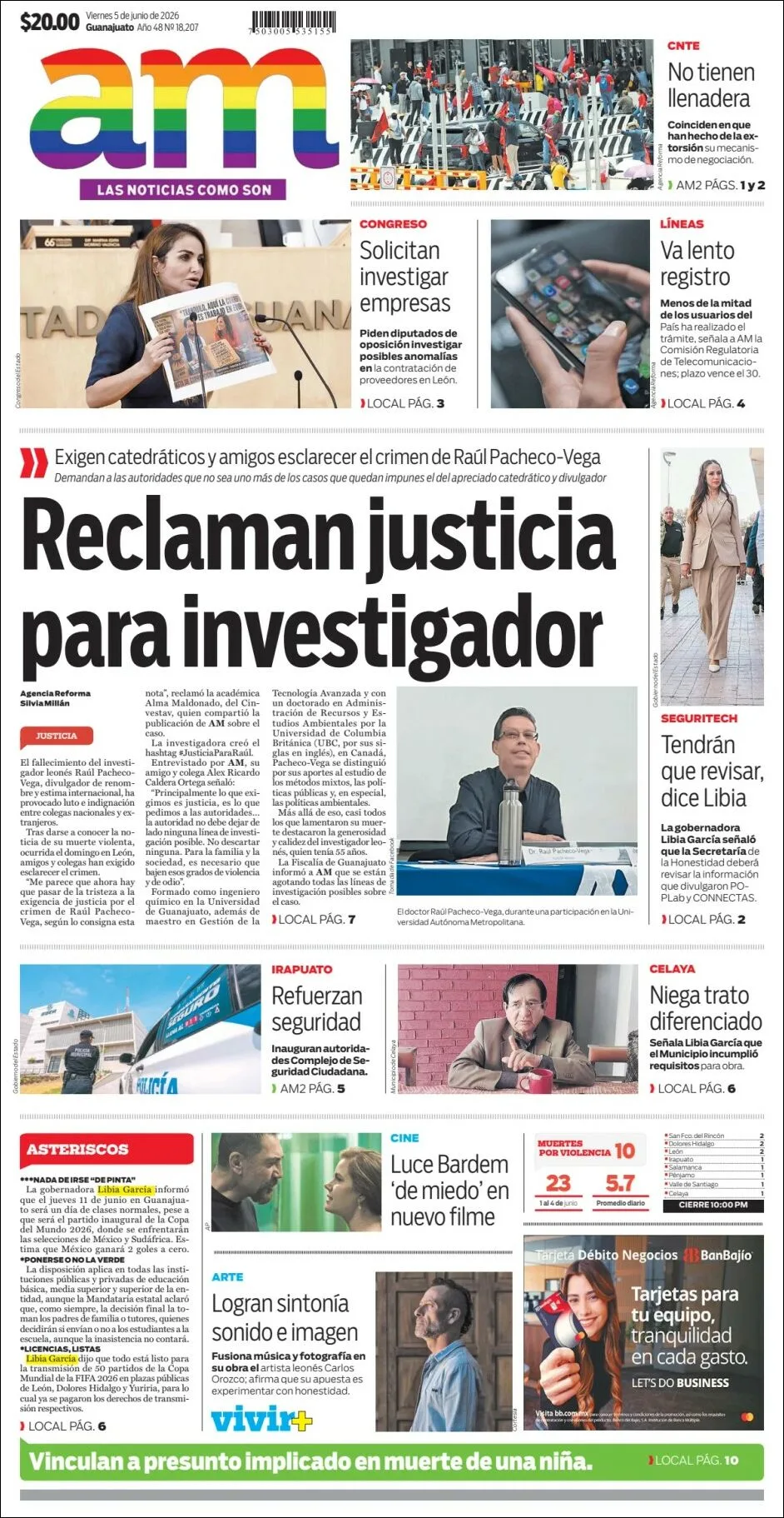 Portada de Am Corredor Industrial del viernes, 5 de junio de 2026