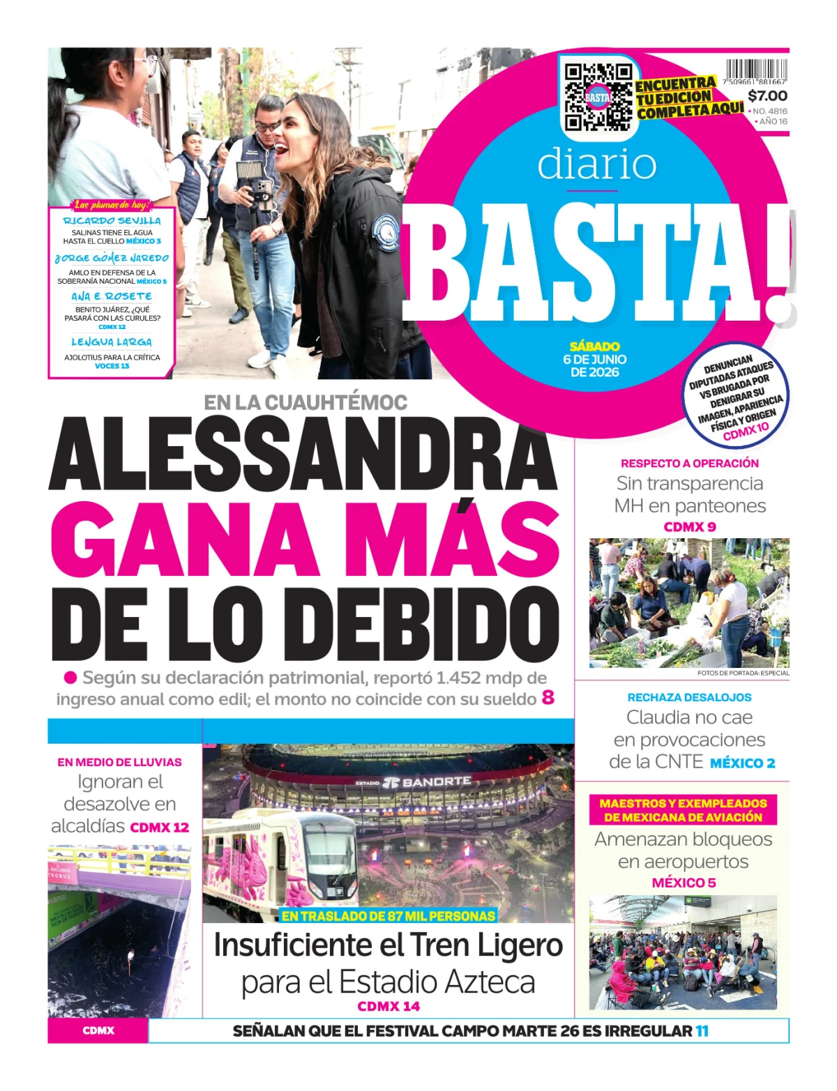 Portada de Basta! (portada)