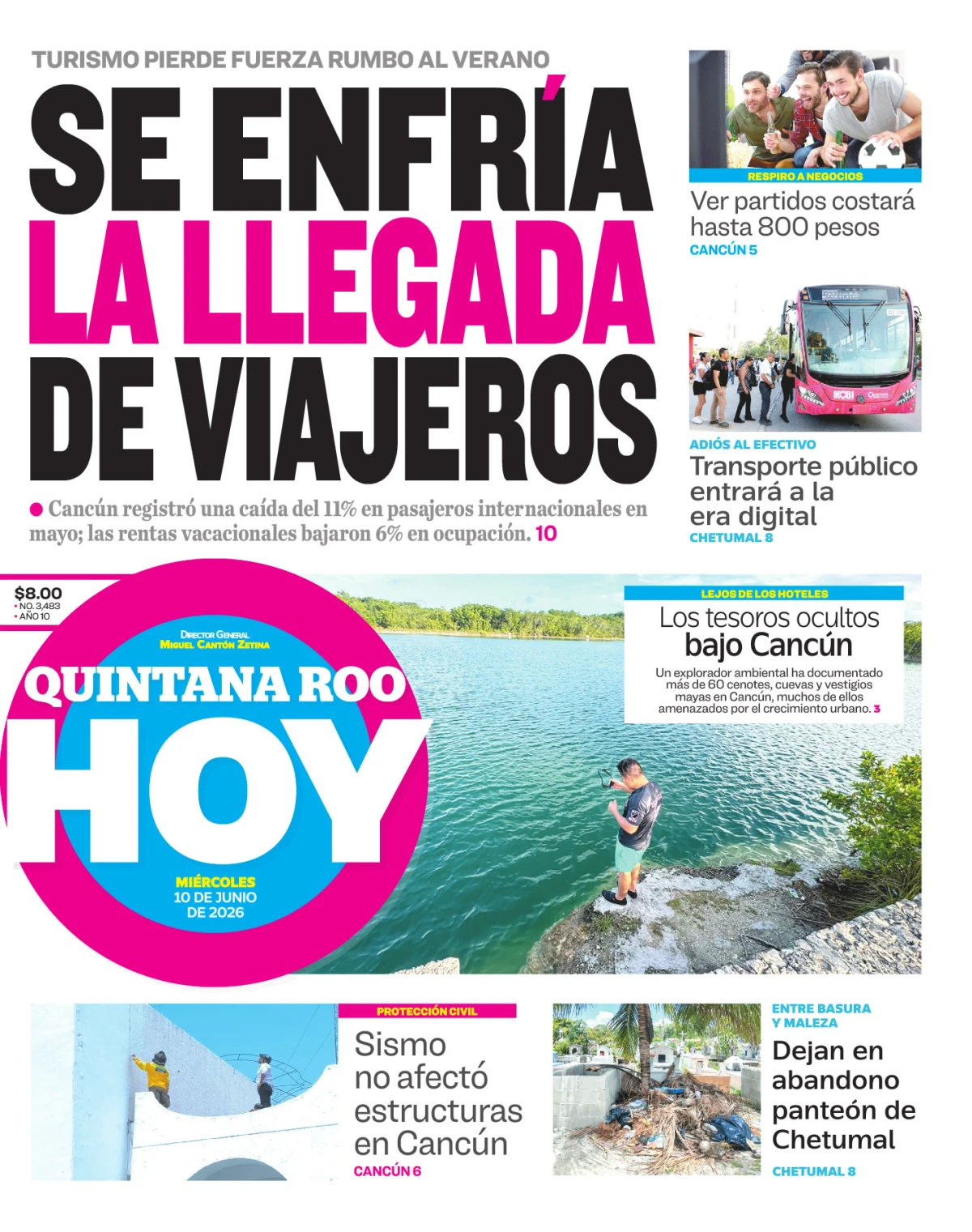 Portada de Quintana Roo Hoy (portada)
