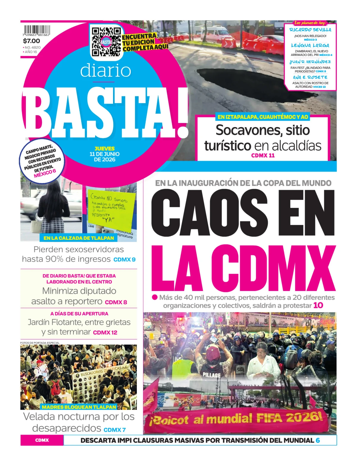 Portada de Basta! (portada)