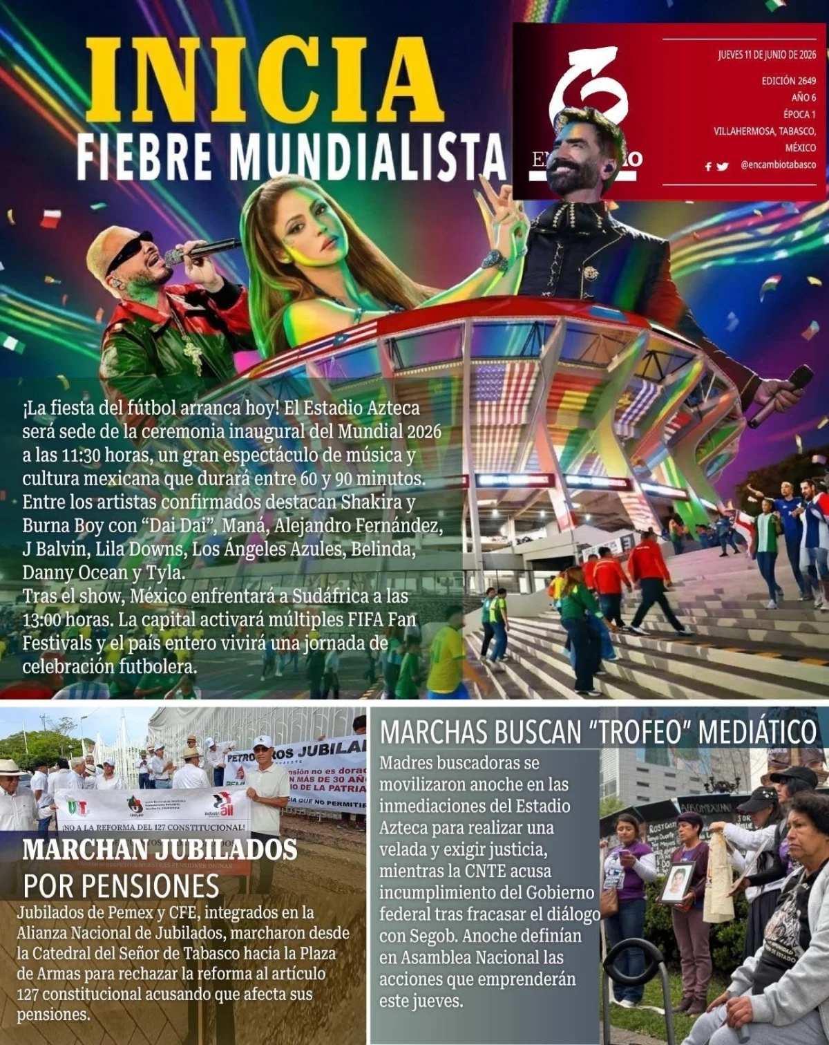 Portada de En Cambio - Tabasco (contraportada)