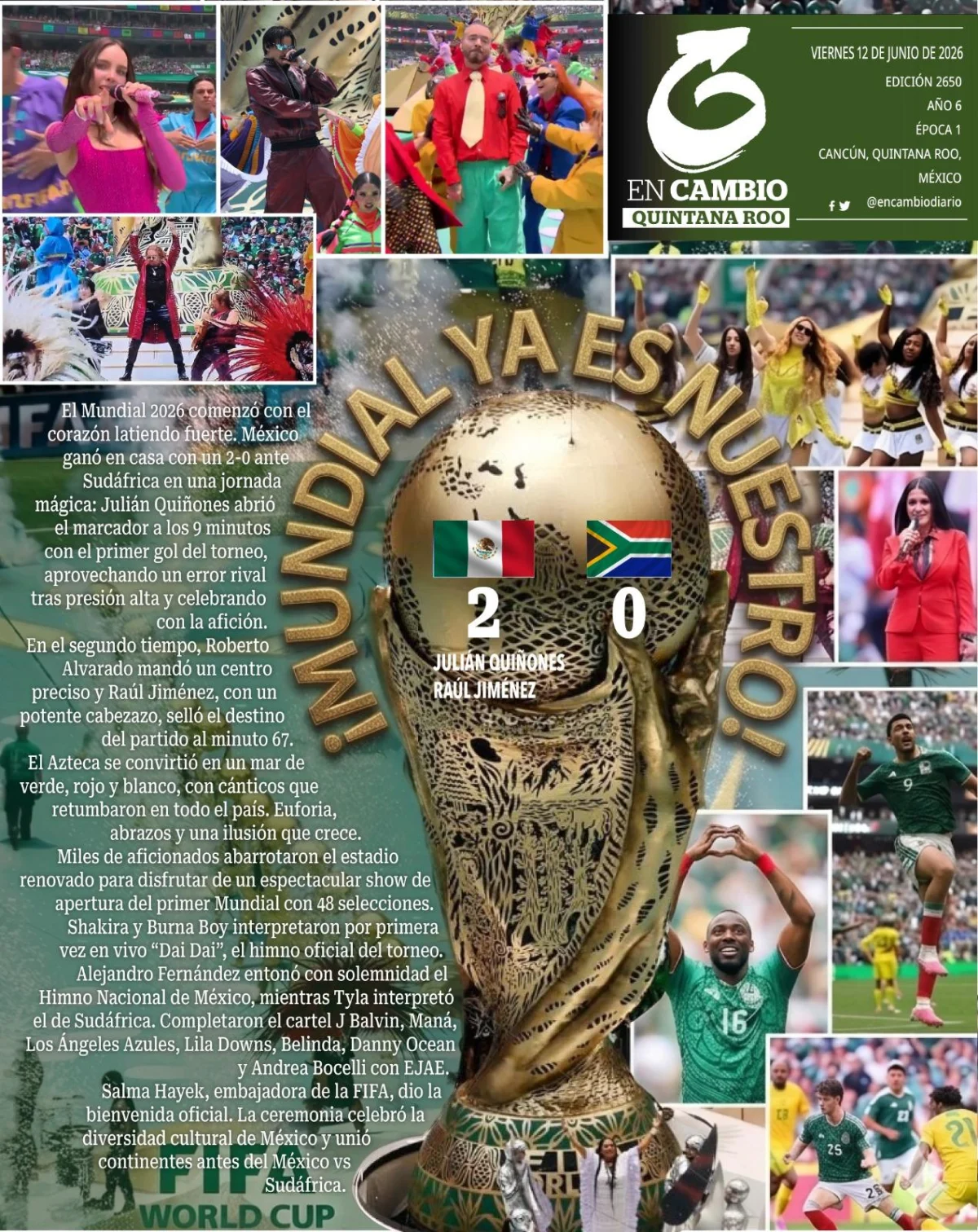 Portada de En Cambio - Quintana Roo (contraportada)