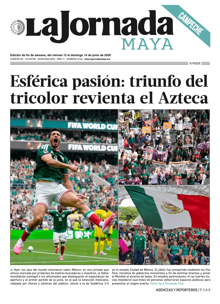 Portada de La Jornada Maya Campeche del 2026-06-12
