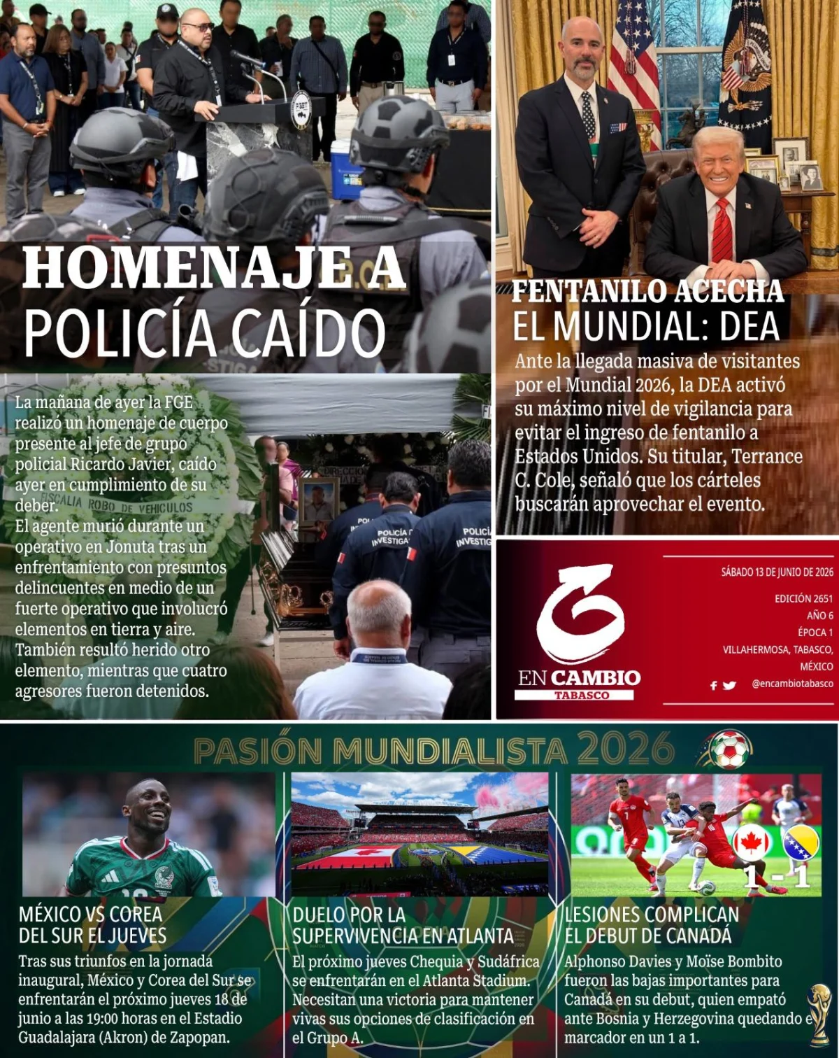 Portada de En Cambio - Tabasco (contraportada)