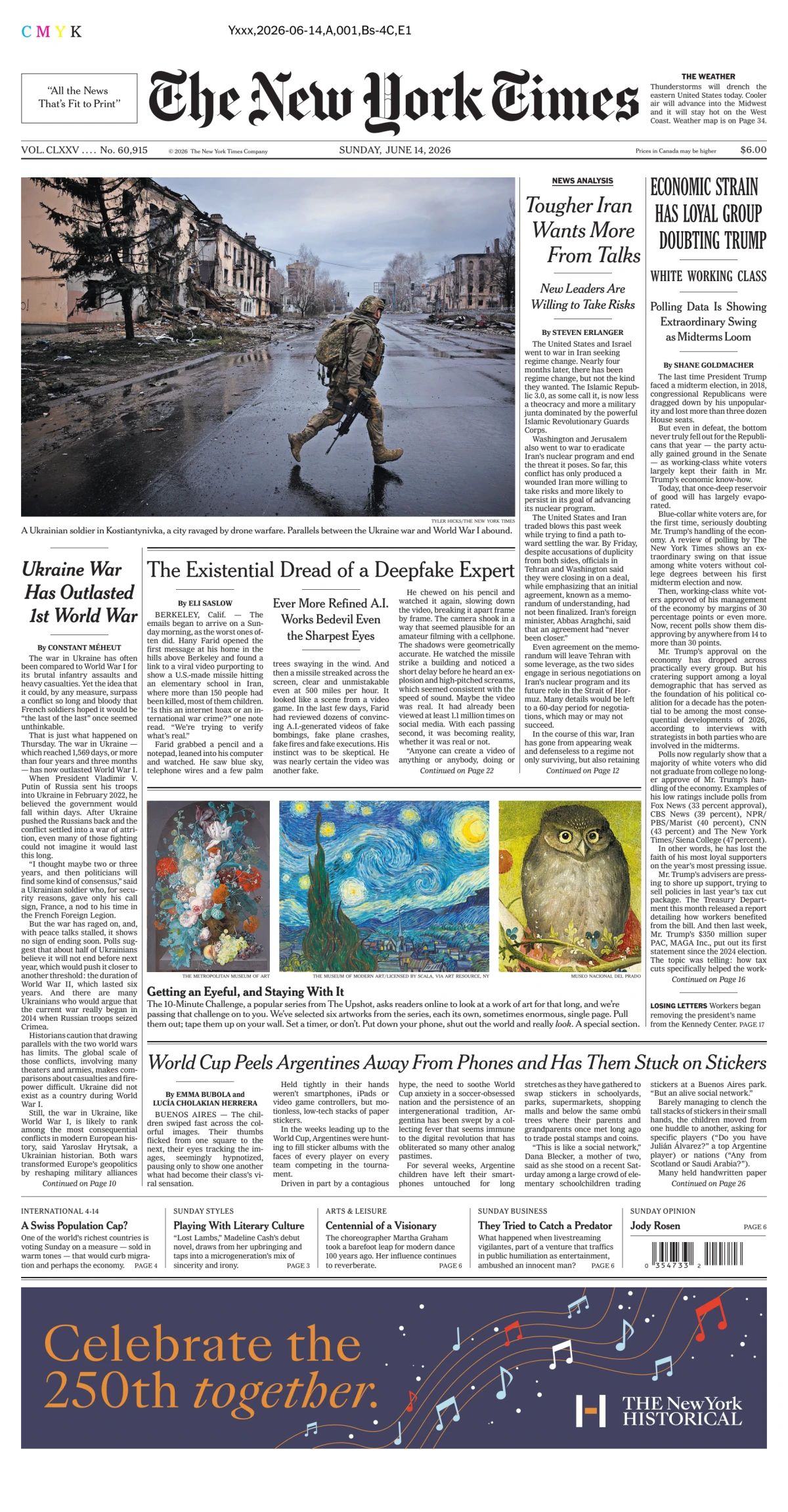 Portada de The New York Times (national)