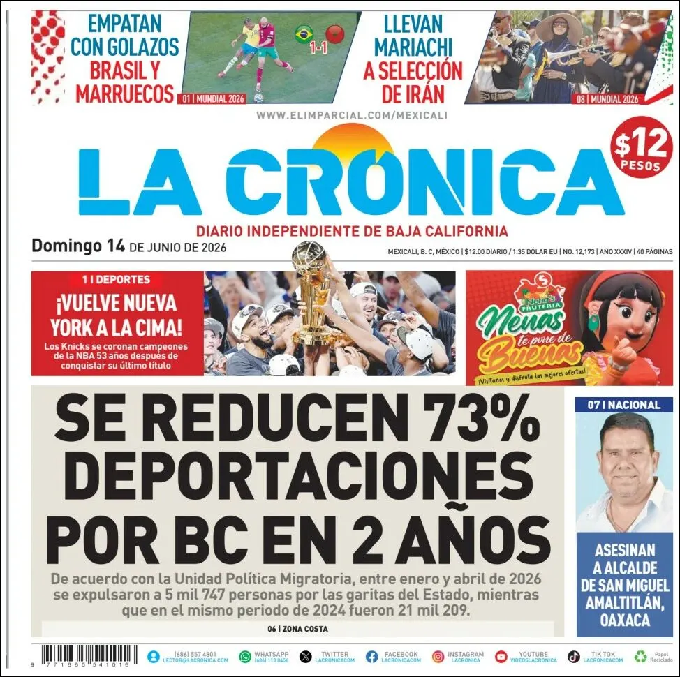 Portada de La Cronica