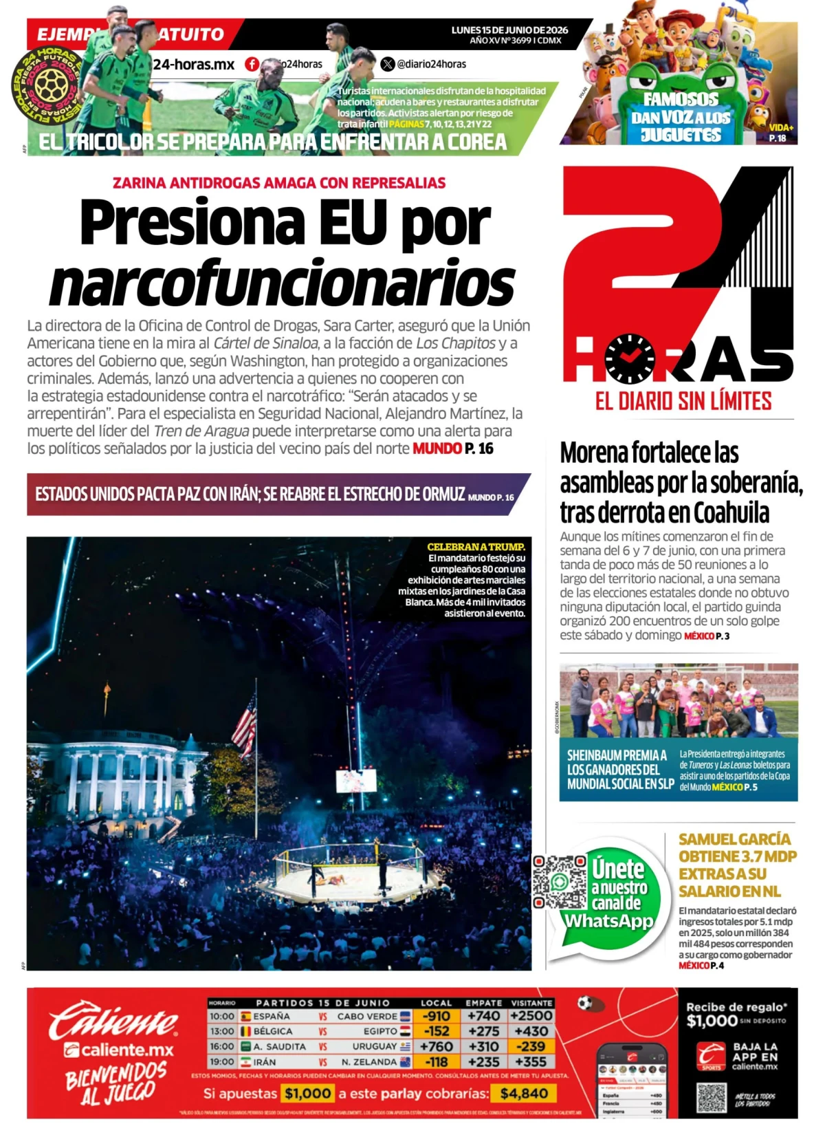 Portada de 24 Horas