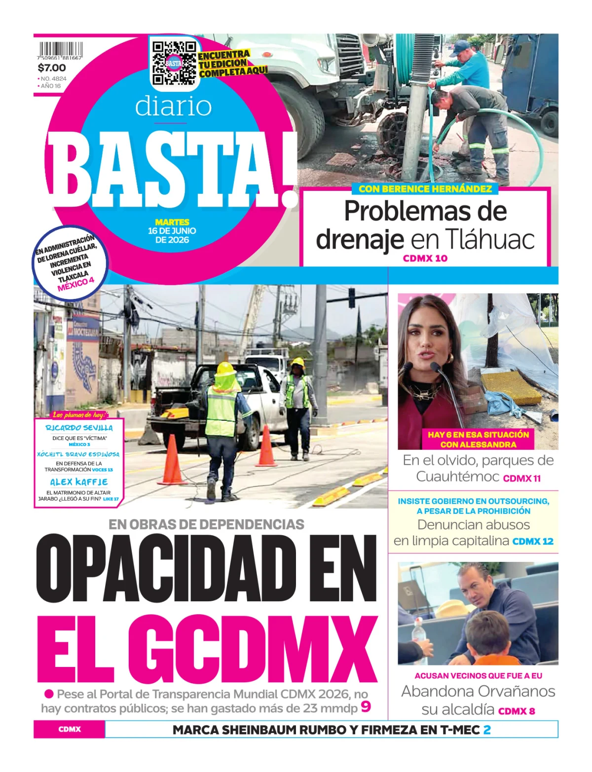 Portada de Basta! (portada)