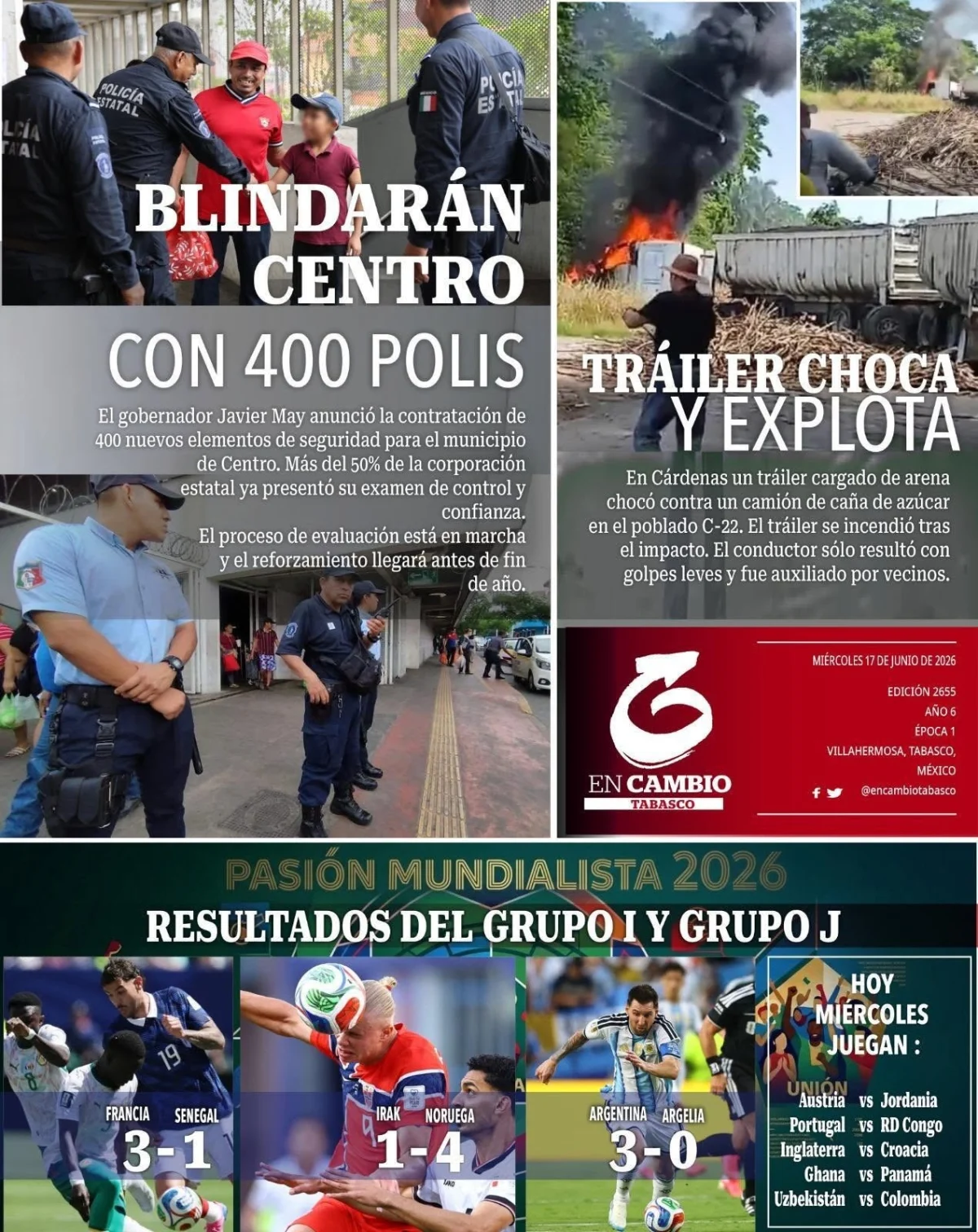 Portada de En Cambio - Tabasco (contraportada)