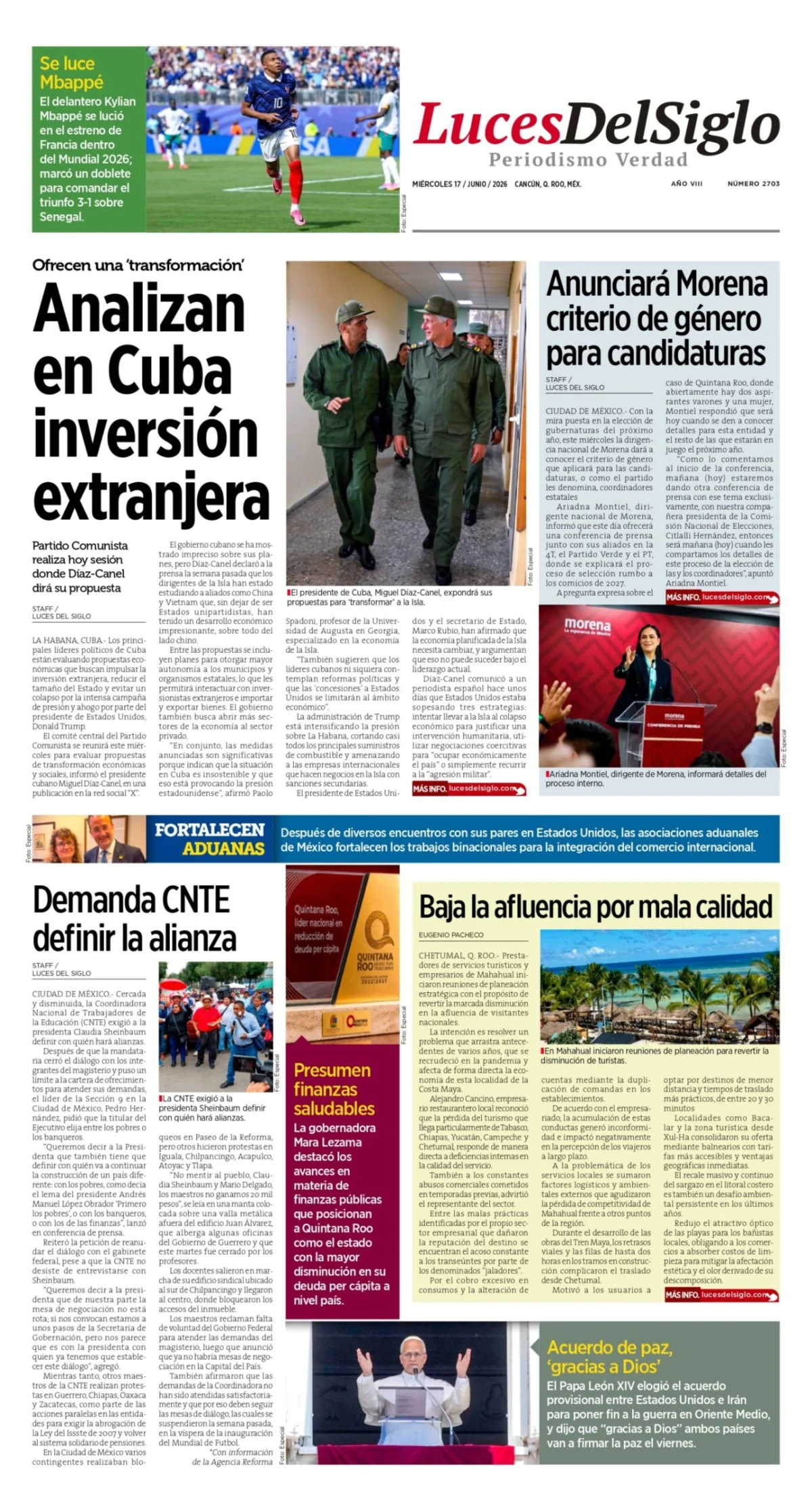Portada de Luces del Siglo