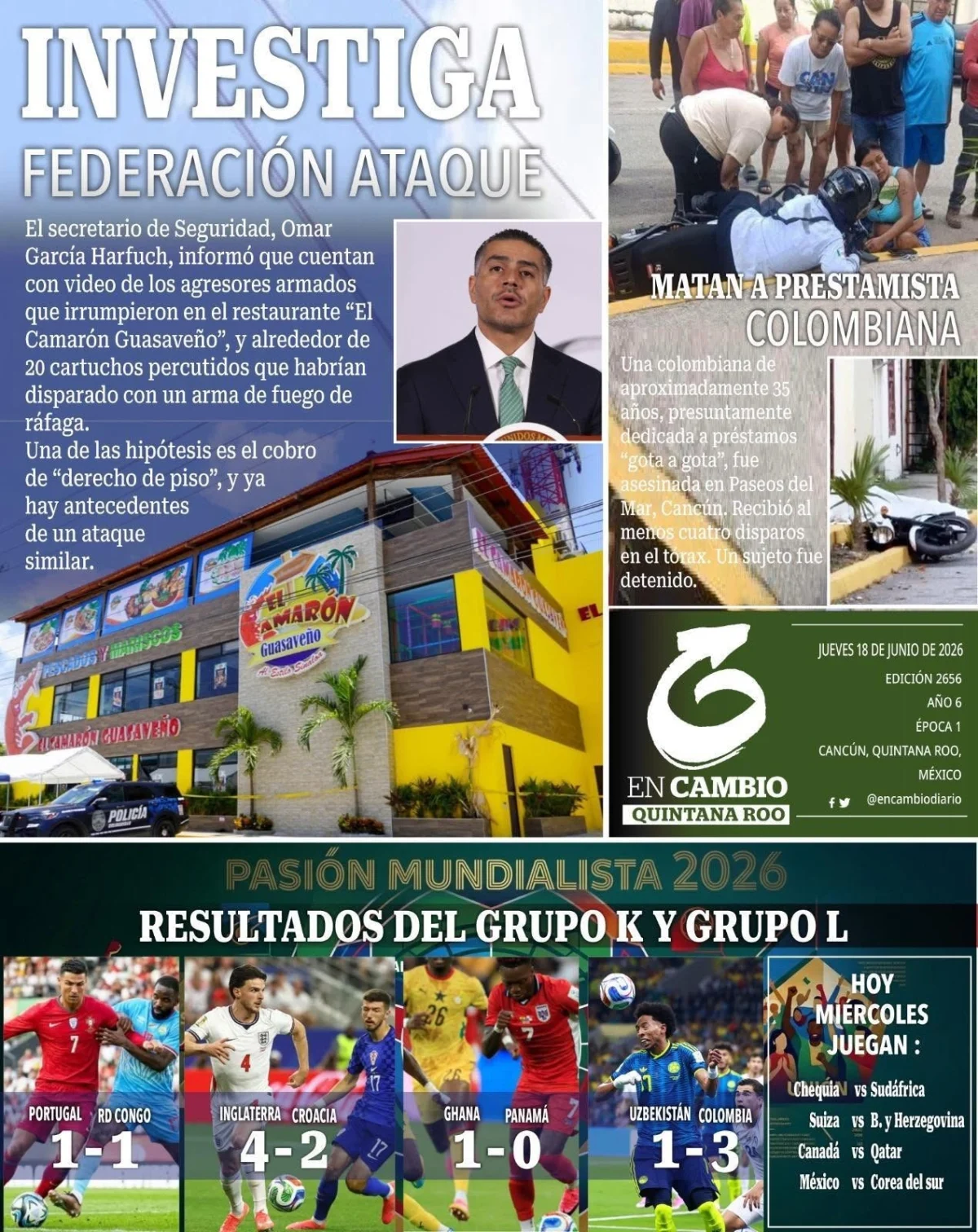 Portada de En Cambio - Quintana Roo (contraportada)