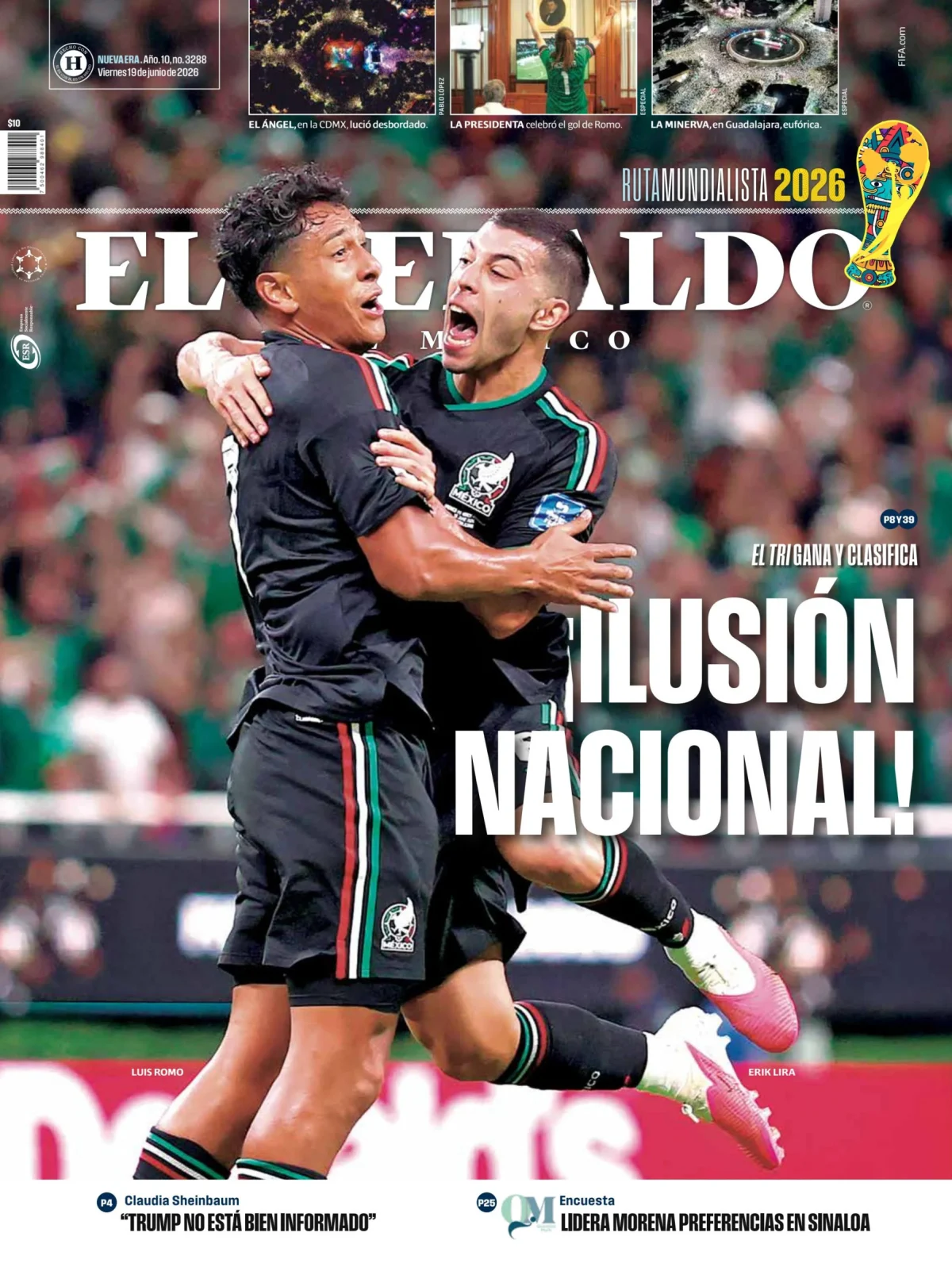 Portada de El Heraldo de Mexico