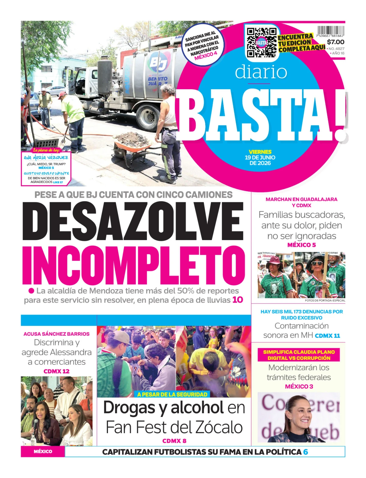 Portada de Basta! (portada)