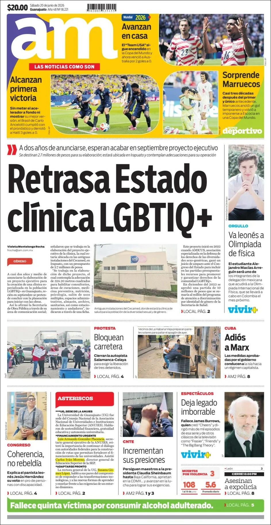 Portada de Am Corredor Industrial del sábado, 20 de junio de 2026