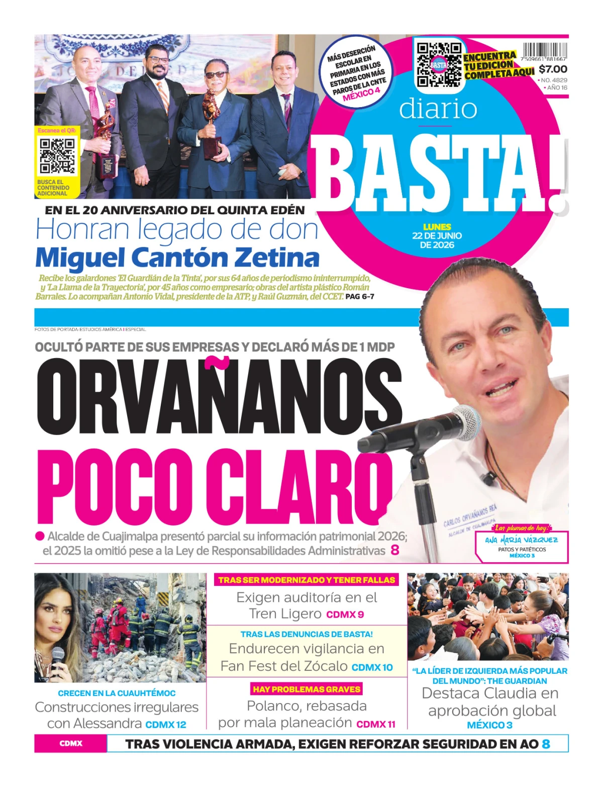 Portada de Basta! (portada)