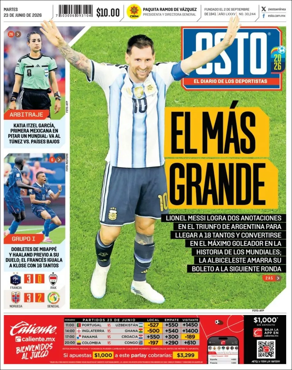 Portada de Esto del martes, 23 de junio de 2026
