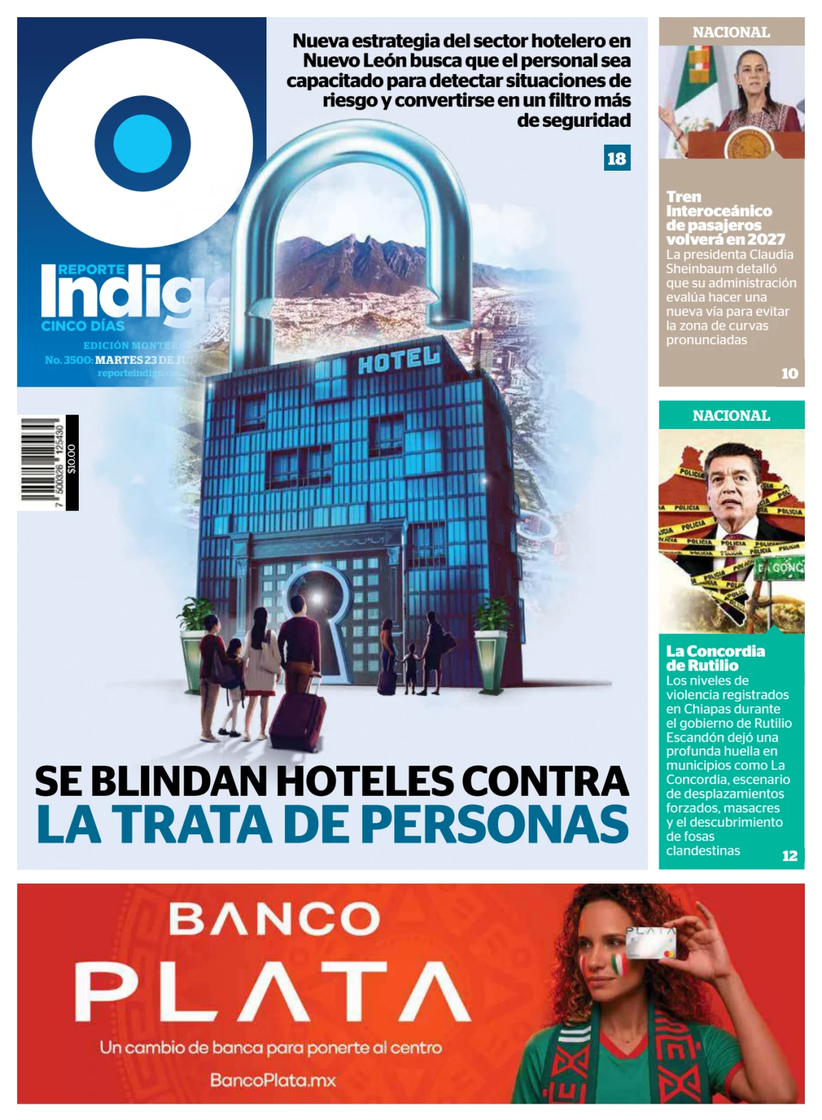 Portada de Reporte Indigo Monterrey del martes, 23 de junio de 2026