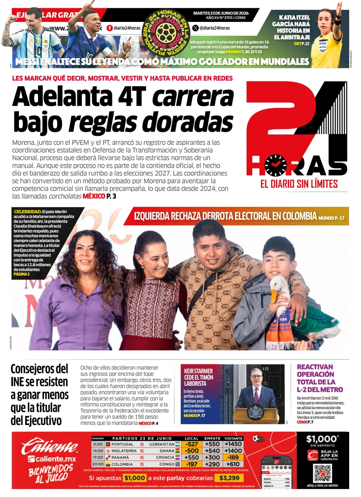 Portada de 24 Horas