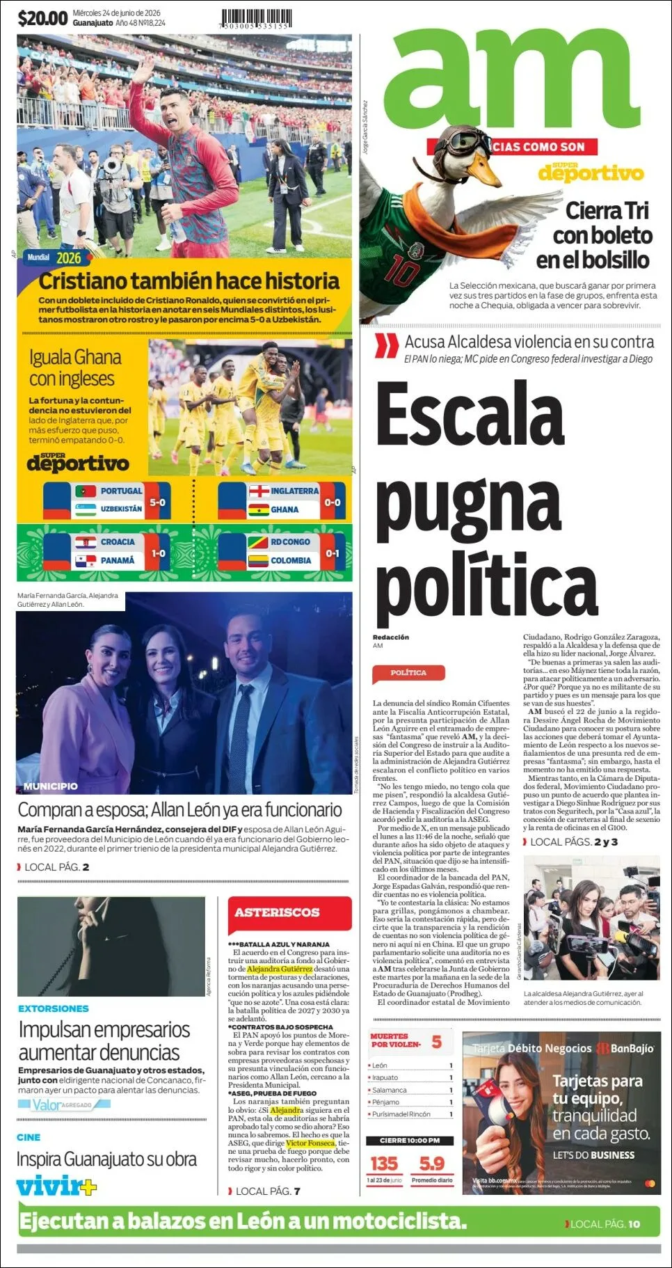 Portada de Am Corredor Industrial del miércoles, 24 de junio de 2026