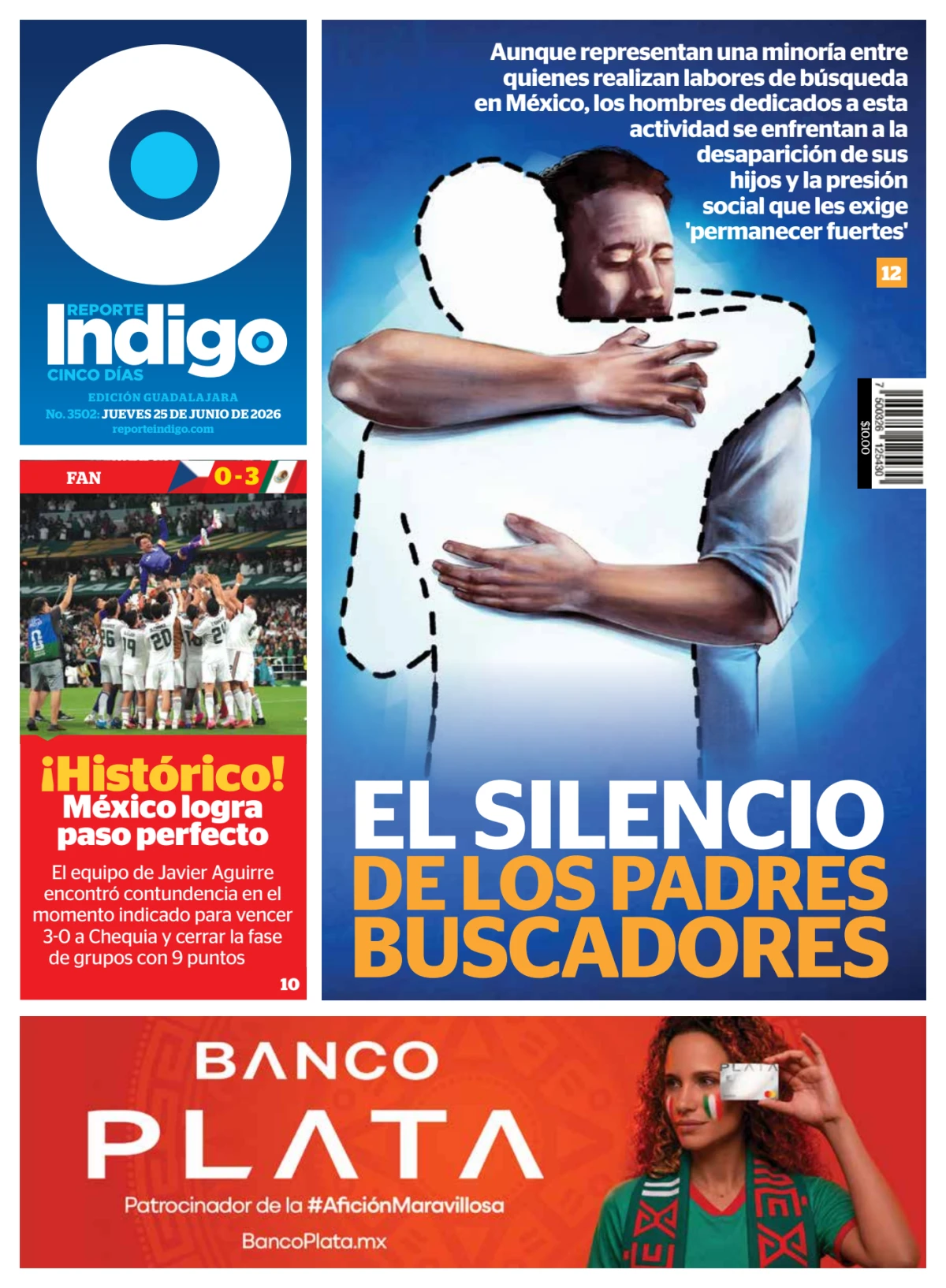 Portada de Reporte Indigo Guadalajara del jueves, 25 de junio de 2026