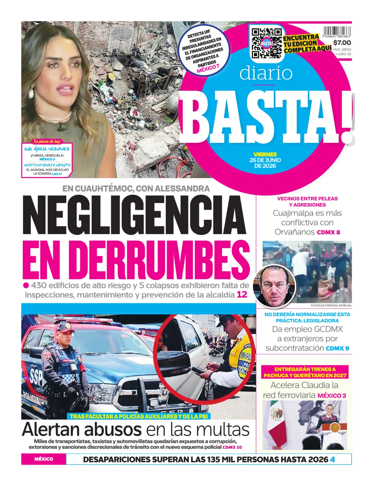 Portada de Basta! (portada)
