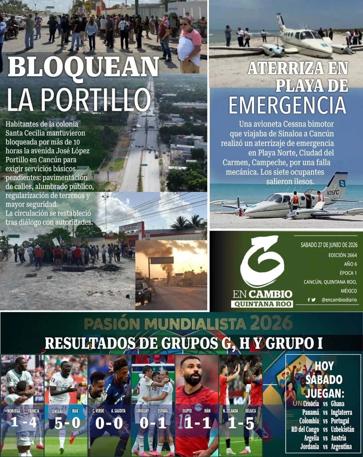 Portada de En Cambio - Quintana Roo (contraportada)