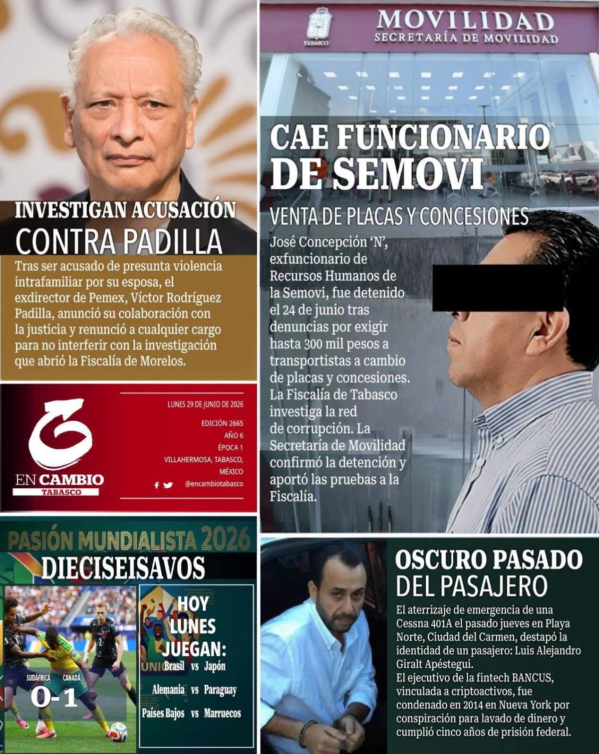 Portada de En Cambio - Tabasco (contraportada)