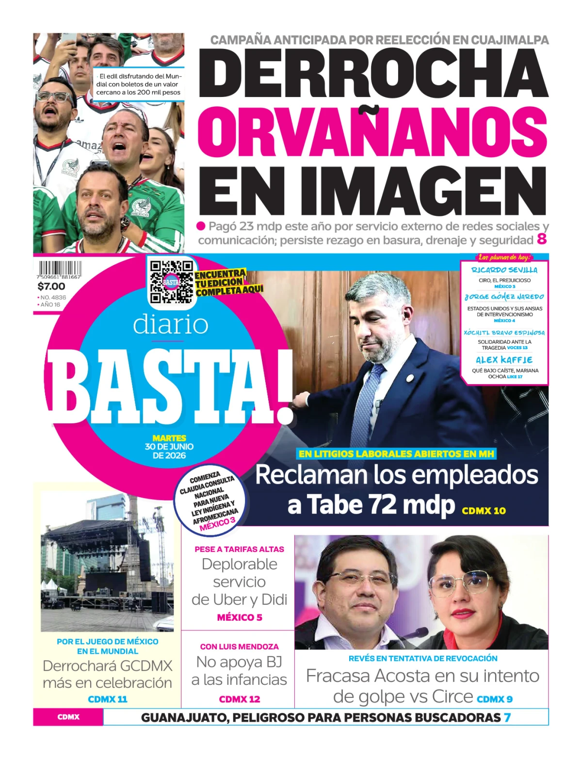 Portada de Basta! (portada)