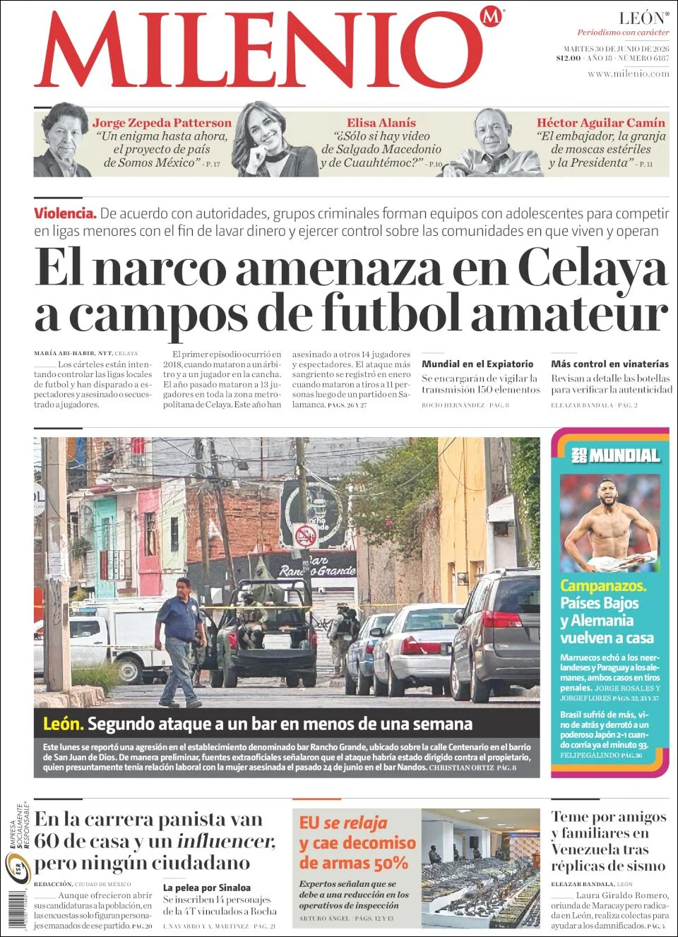Portada de Milenio Leon del martes, 30 de junio de 2026