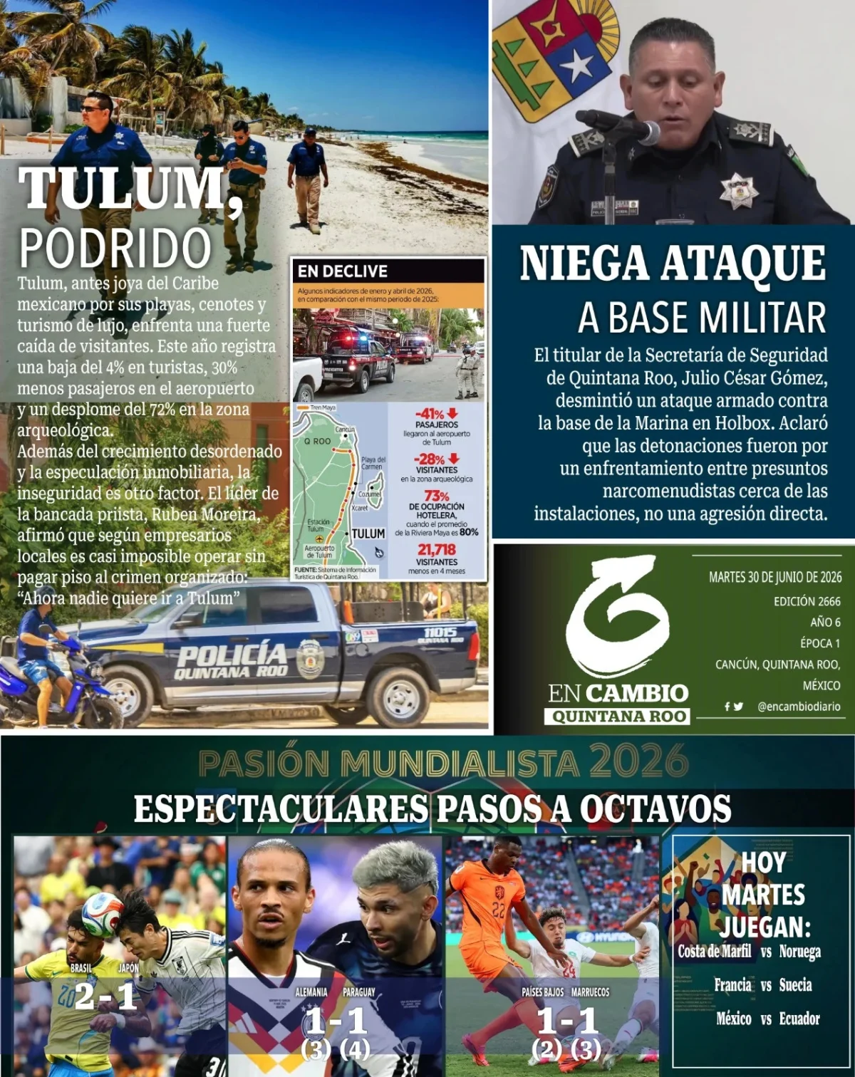 Portada de En Cambio - Quintana Roo (contraportada)