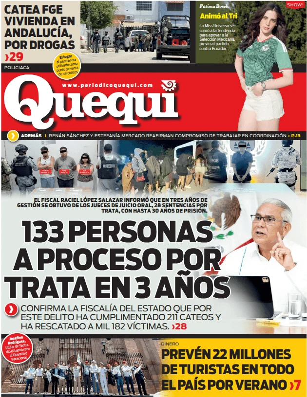 Portada de Quequi (contraportada) del miércoles, 1 de julio de 2026