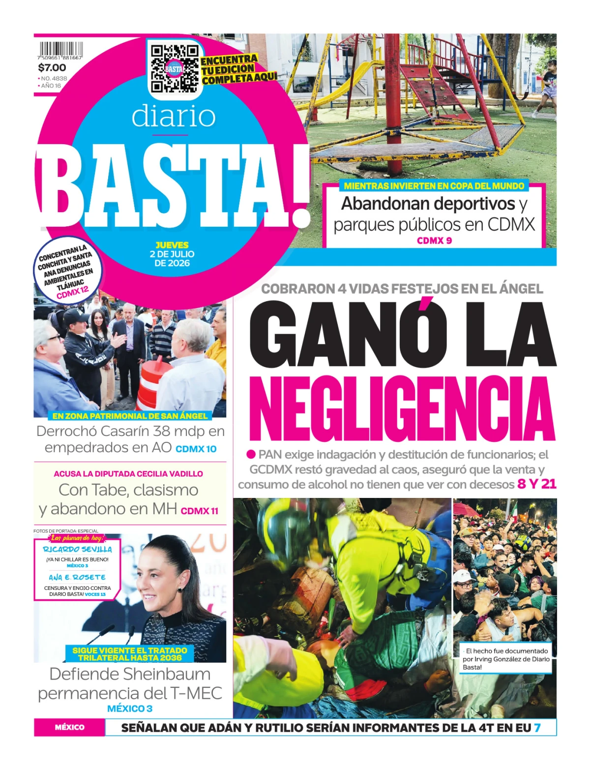 Portada de Basta! (portada)