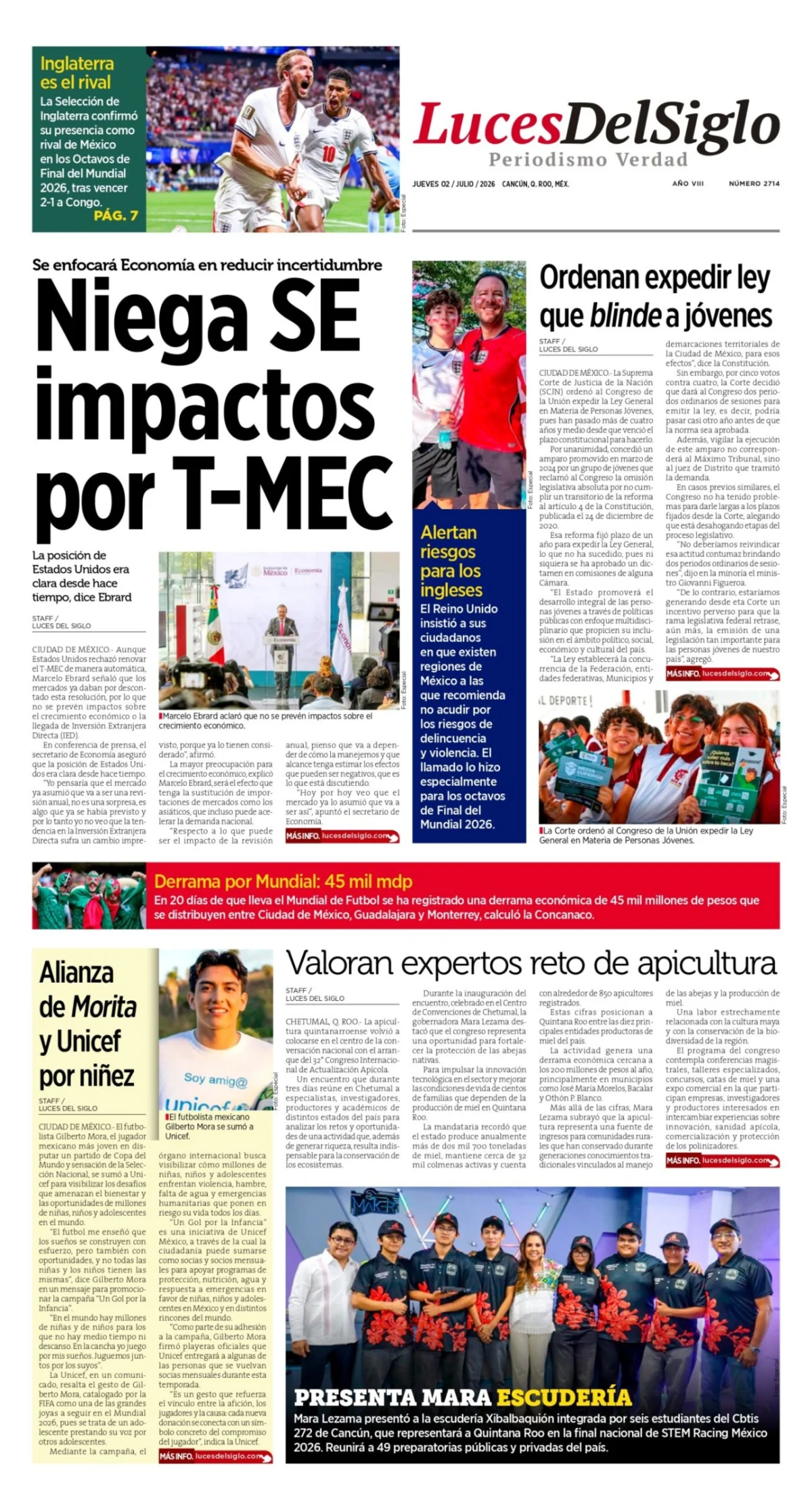 Portada de Luces del Siglo