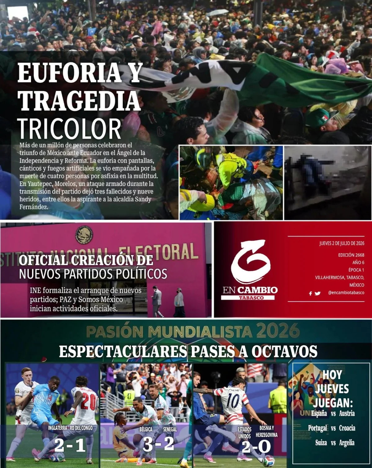 Portada de En Cambio - Quintana Roo (contraportada)
