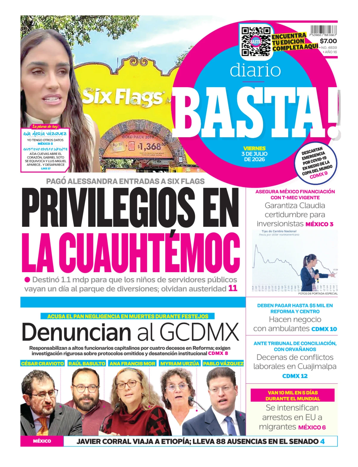 Portada de Basta! (portada)