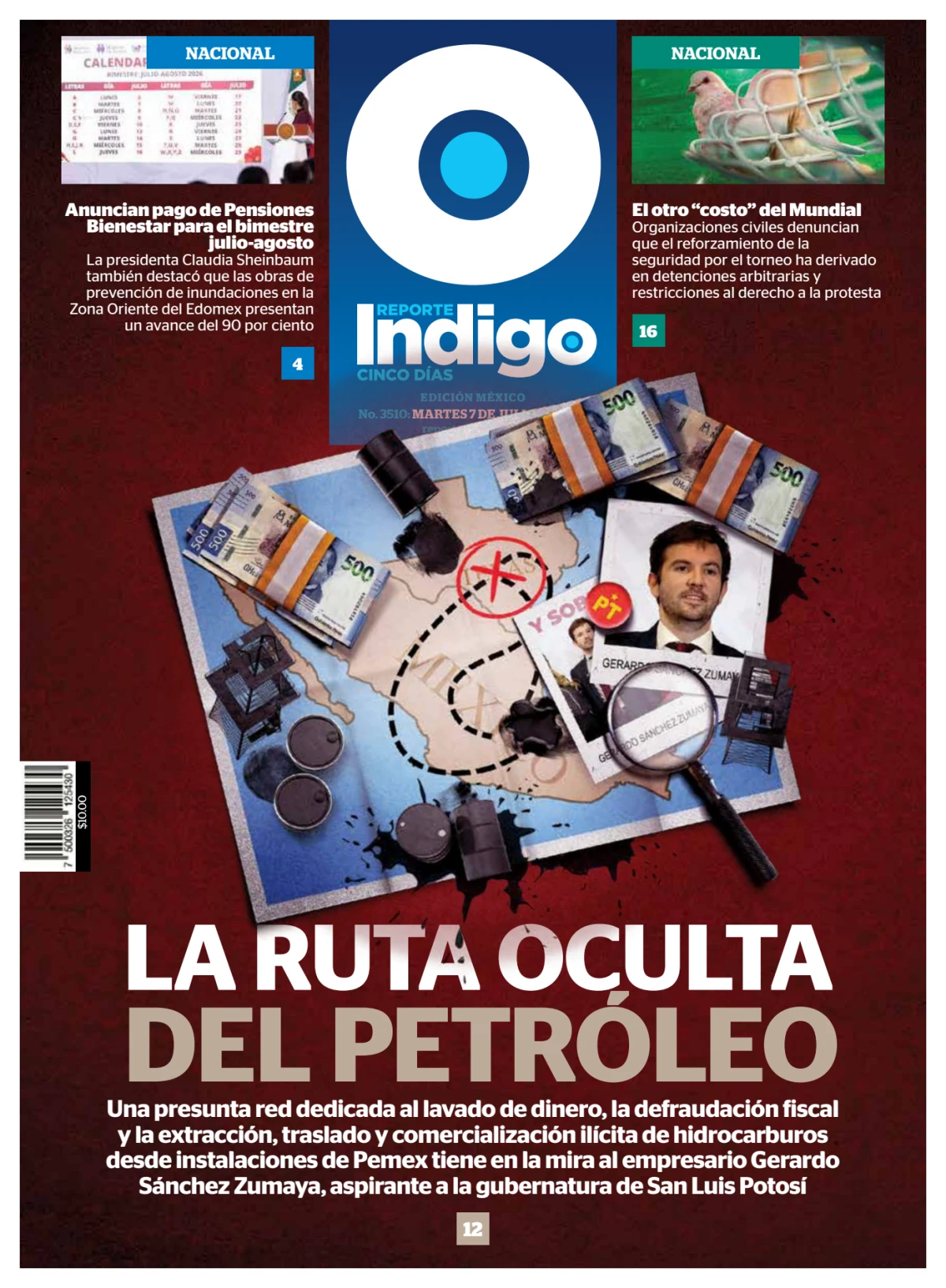 Portada de Reporte Indigo Nacional del martes, 7 de julio de 2026