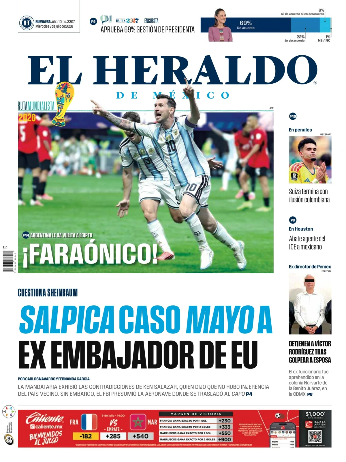 Portada de El Heraldo de Mexico