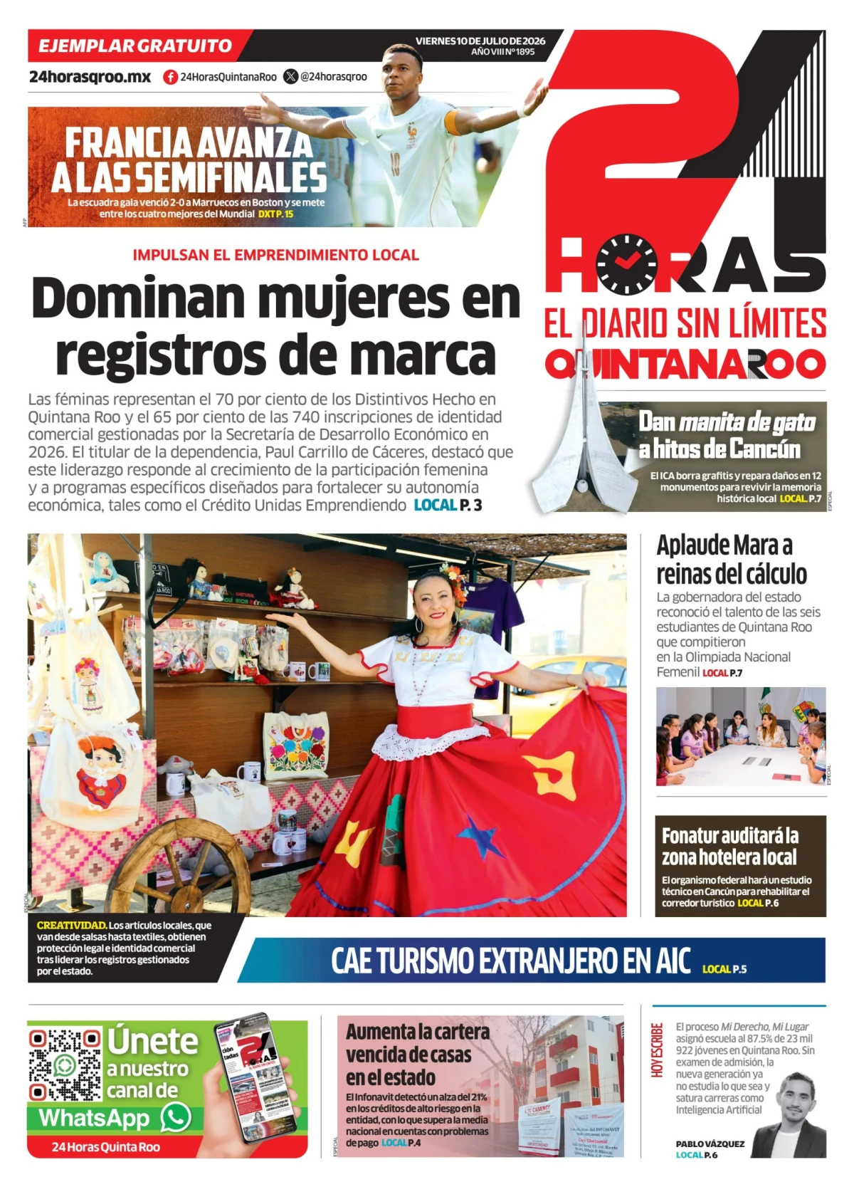 Portada de 24 Horas Quintana Roo